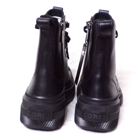 🆕SOREL Ona Ave Lace Up Waterproof Leather Boot Black 9 - Picture 10 of 13